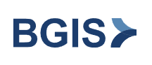 BGIS logo with blue and gray lettering.